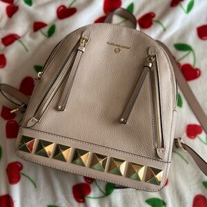Michael Kors Backpack Light Pink & Gold